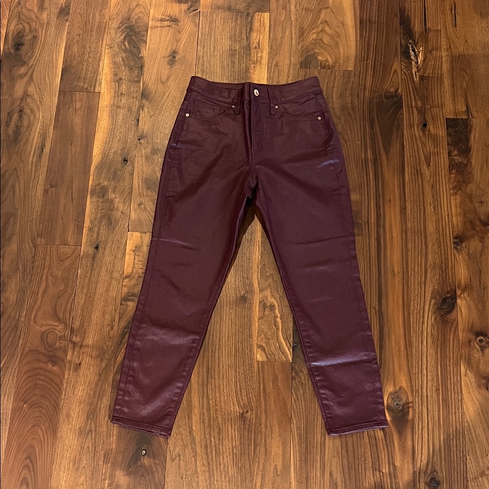 Express Ankle Jeans in Rich Burgundy